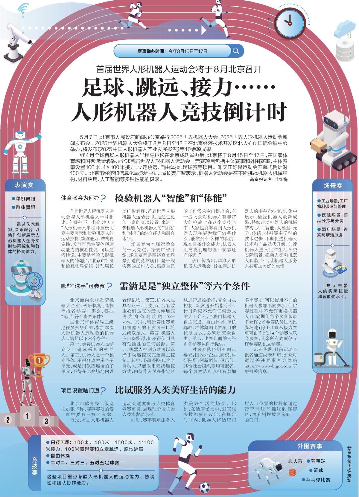 足球、跳遠(yuǎn)、接力……人形機(jī)器人競技倒計(jì)時(shí)